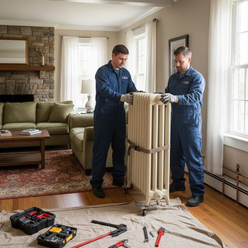 Central Oil Heating Installation