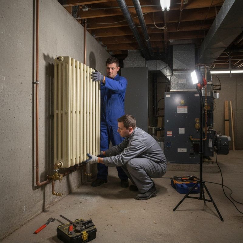 Central Oil Heating Installation