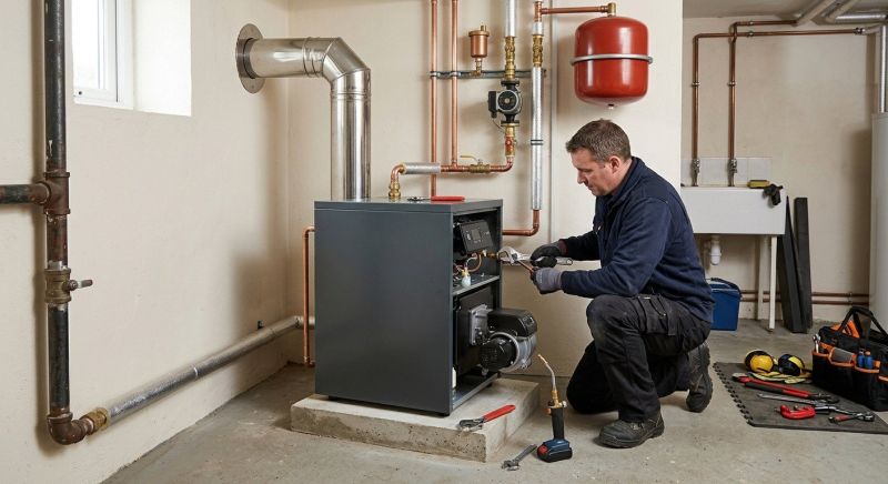 Central Oil Heating Installation