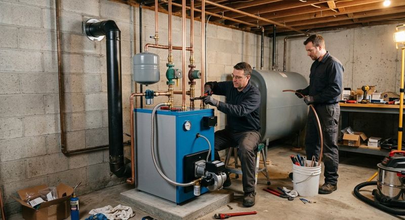 Central Oil Heating Installation